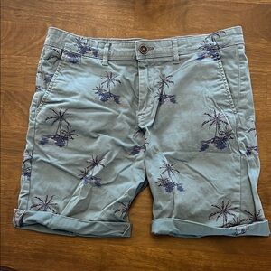 Jack & Jones Blue Palm Print Men's Shorts